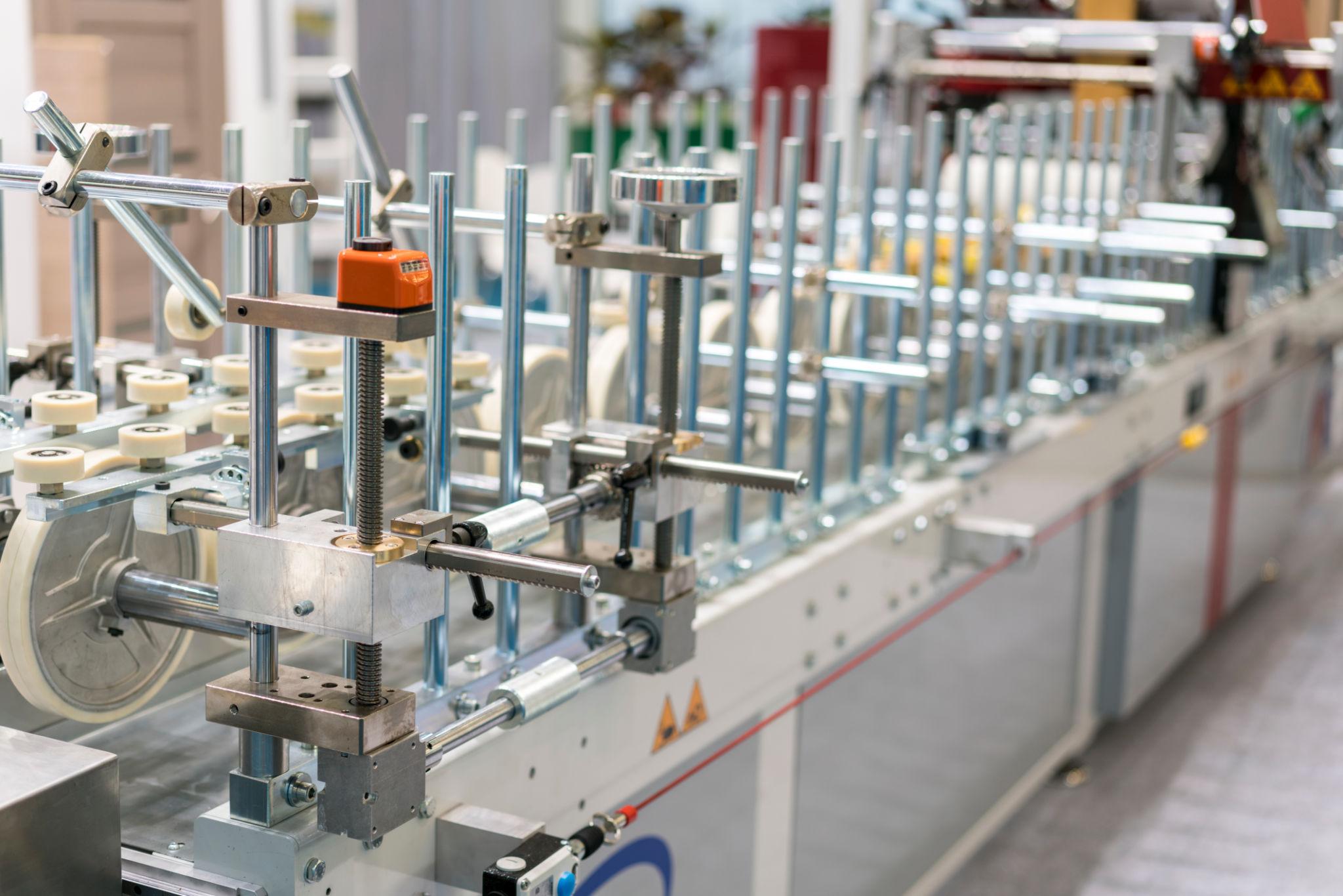 Textile Manufacturing Machines in Modern Factory